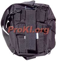 Black Hawk gas mask bag - rear view