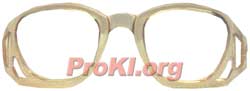 Eyeglass lens holder for the Promask and M-95 masks