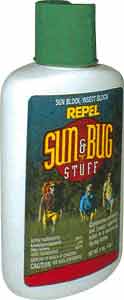 Sun and Bug Lotion is a sunblock and insect repellent in one